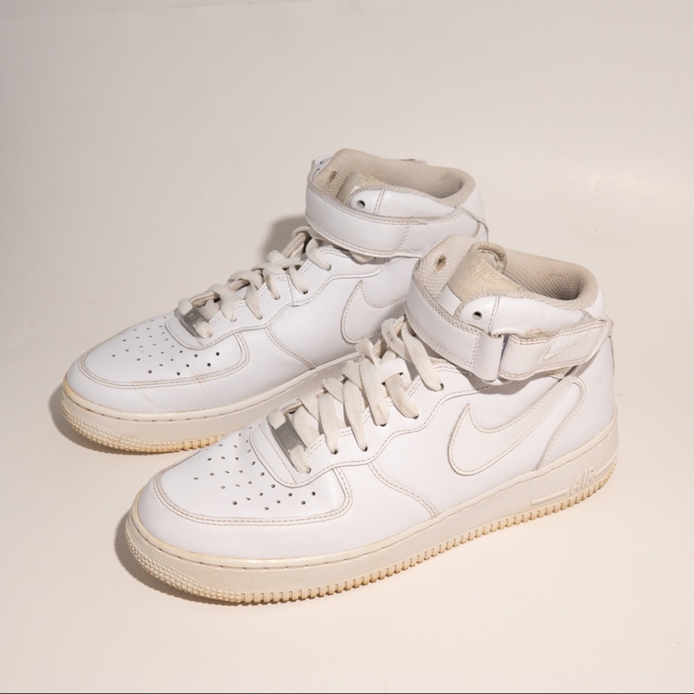 Nike Air Force One ( 1 ) Mid in white
